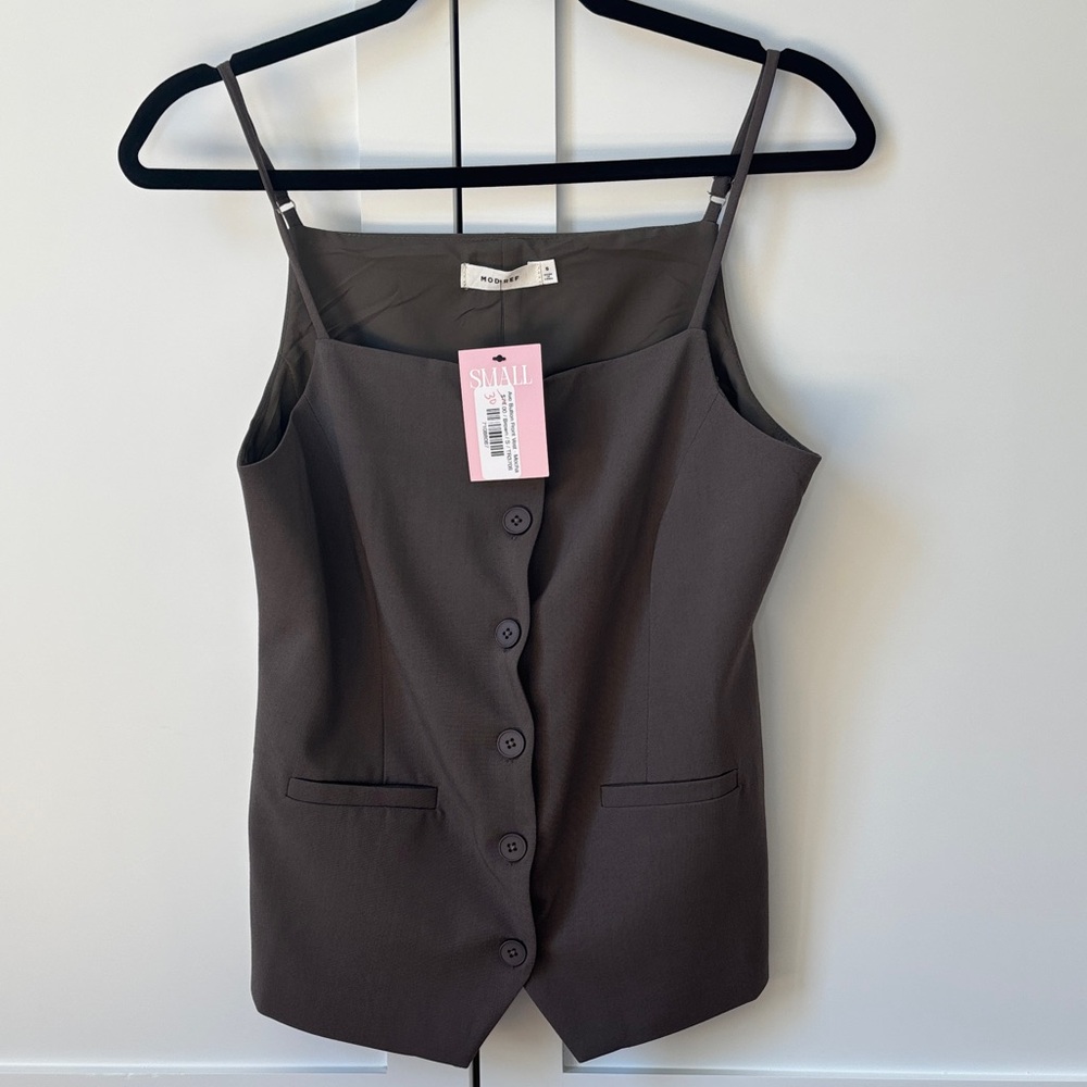 Elegant Button Front Vest